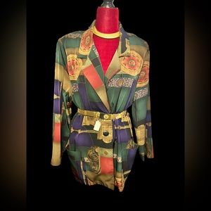 Vintage Richard Kristall Abstract Blazer L